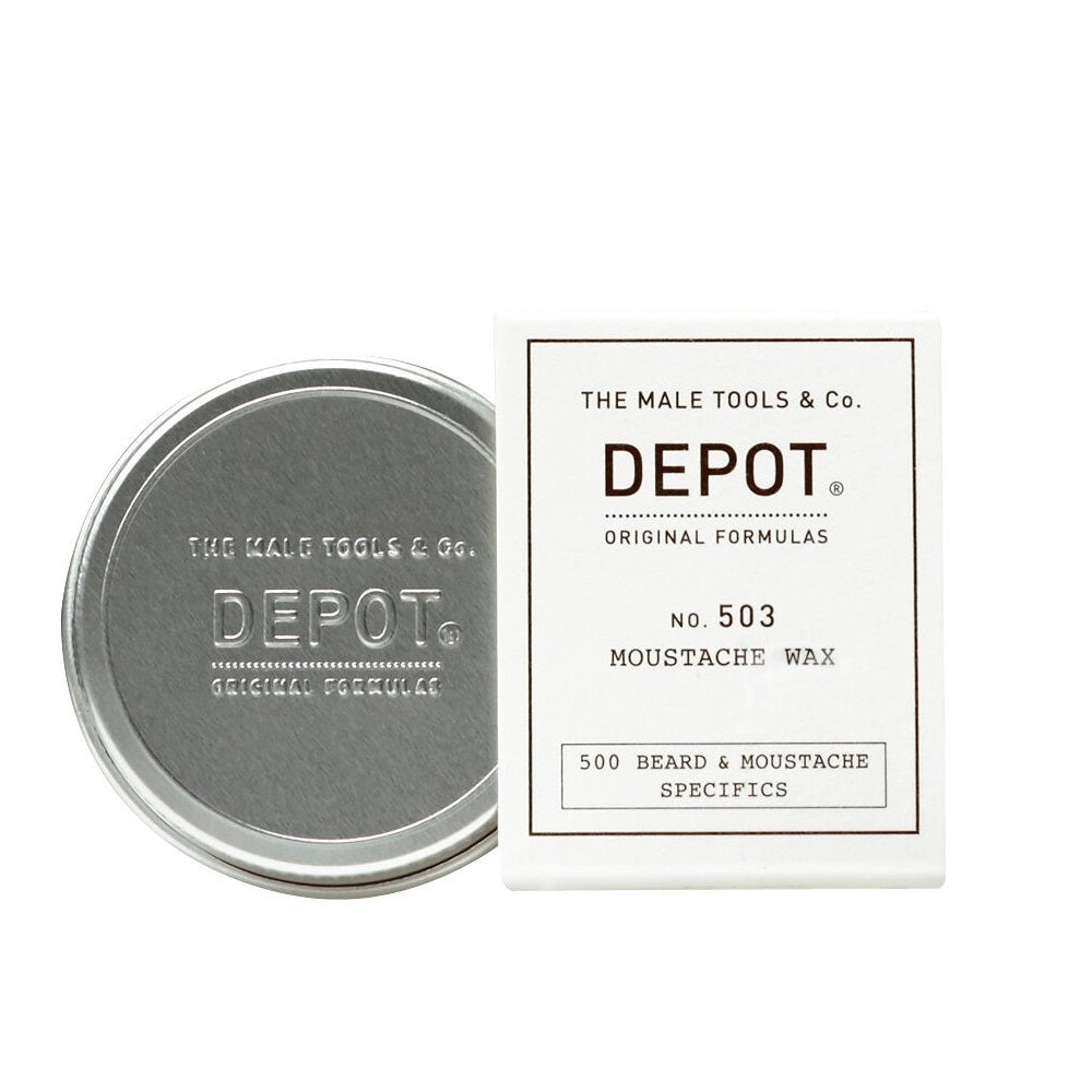 Depot, 500 Beard & Mustache Specifics No. 503, Ulei de jojoba, Ceară pentru mustață, Pentru styling, 30 ml